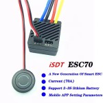 ISDT ESC70 70A/120A 2-3S impermeabile spazzolato ESC regolatore elettronico di velocità 5V ~ 7.5V BEC per 540 550 775 motore 1/8 1/10 RC auto